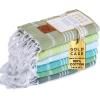 imageGold CASE Turkish Beach Towel  100 Cotton Large Turkish Bath Towels 70 x 38  LYCIA Oversized Quick Dry ampamp Sand Free Beach Towel with Bag  Lightweight Turkish Towels  BeigeTones of Green