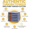 imageGold CASE Turkish Beach Towel  100 Cotton Large Turkish Bath Towels 70 x 38  LYCIA Oversized Quick Dry ampamp Sand Free Beach Towel with Bag  Lightweight Turkish Towels  BeigeNavy Blue