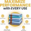 imageGold CASE Turkish Beach Towel  100 Cotton Large Turkish Bath Towels 70 x 38  LYCIA Oversized Quick Dry ampamp Sand Free Beach Towel with Bag  Lightweight Turkish Towels  BeigeTones of Blue