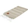 imageGold CASE Turkish Beach Towel  100 Cotton Large Turkish Bath Towels 70 x 38  LYCIA Oversized Quick Dry ampamp Sand Free Beach Towel with Bag  Lightweight Turkish Towels  BeigeBeige
