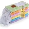 imageGold CASE Turkish Beach Towel  100 Cotton Large Turkish Bath Towels 70 x 38  LYCIA Oversized Quick Dry ampamp Sand Free Beach Towel with Bag  Lightweight Turkish Towels  BeigeMulticolor2