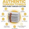 imageGold CASE Turkish Beach Towel  100 Cotton Large Turkish Bath Towels 70 x 38  LYCIA Oversized Quick Dry ampamp Sand Free Beach Towel with Bag  Lightweight Turkish Towels  BeigeGrey