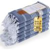 imageGold CASE Turkish Beach Towel  100 Cotton Large Turkish Bath Towels 70 x 38  LYCIA Oversized Quick Dry ampamp Sand Free Beach Towel with Bag  Lightweight Turkish Towels  BeigeNavy Blue
