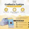 imageGold CASE Turkish Beach Towel  100 Cotton Large Turkish Bath Towels 70 x 38  LYCIA Oversized Quick Dry ampamp Sand Free Beach Towel with Bag  Lightweight Turkish Towels  BeigeOlymposmulticolor2