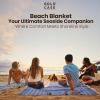 imageGold CASE Turkish Beach Towel  100 Cotton Large Turkish Bath Towels 70 x 38  LYCIA Oversized Quick Dry ampamp Sand Free Beach Towel with Bag  Lightweight Turkish Towels  BeigeGrey