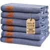 imageGold CASE Turkish Beach Towel  100 Cotton Large Turkish Bath Towels 70 x 38  LYCIA Oversized Quick Dry ampamp Sand Free Beach Towel with Bag  Lightweight Turkish Towels  BeigeNavy Blue
