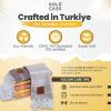 imageGold CASE Turkish Beach Towel  100 Cotton Large Turkish Bath Towels 70 x 38  LYCIA Oversized Quick Dry ampamp Sand Free Beach Towel with Bag  Lightweight Turkish Towels  BeigeTones of Yellow