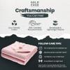 imageGold Case Throw Blanket for Couch  100 Recycled Turkish Cotton Blankets ampamp Throws  Elegant Decorative Throw Blankets for Living Room Sofa  Woven Throws for Couch  Black  60x80Vintage Pink