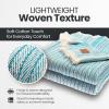 imageGold Case Throw Blanket for Couch  100 Recycled Turkish Cotton Blankets ampamp Throws  Elegant Decorative Throw Blankets for Living Room Sofa  Woven Throws for Couch  Black  60x80Vintage Turquoise