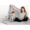 imageGold Case Throw Blanket for Couch  100 Recycled Turkish Cotton Blankets ampamp Throws  Elegant Decorative Throw Blankets for Living Room Sofa  Woven Throws for Couch  Black  60x80Elegant Grey