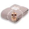 imageGold Case Throw Blanket for Couch  100 Recycled Turkish Cotton Blankets ampamp Throws  Elegant Decorative Throw Blankets for Living Room Sofa  Woven Throws for Couch  Black  60x80Retro Beige