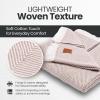 imageGold Case Throw Blanket for Couch  100 Recycled Turkish Cotton Blankets ampamp Throws  Elegant Decorative Throw Blankets for Living Room Sofa  Woven Throws for Couch  Black  60x80Elegant Beige