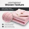 imageGold Case Throw Blanket for Couch  100 Recycled Turkish Cotton Blankets ampamp Throws  Elegant Decorative Throw Blankets for Living Room Sofa  Woven Throws for Couch  Black  60x80Vintage Pink