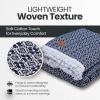imageGold Case Throw Blanket for Couch  100 Recycled Turkish Cotton Blankets ampamp Throws  Elegant Decorative Throw Blankets for Living Room Sofa  Woven Throws for Couch  Black  60x80Retro Navy Blue