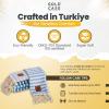 imageGold CASE Turkish Beach Towel  100 Cotton Large Turkish Bath Towels with Bag 71 x 40  MYRA Oversized Quick Dry ampamp Sand Free Towels  Lightweight Peshtemal  AquaTones of Blue