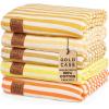 imageGold CASE Turkish Beach Towel  100 Cotton Large Turkish Bath Towels with Bag 71 x 40  MYRA Oversized Quick Dry ampamp Sand Free Towels  Lightweight Peshtemal  AquaTones of Yellow