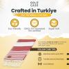 imageGold CASE Turkish Beach Towel  100 Cotton Large Turkish Bath Towels with Bag 71 x 40  MYRA Oversized Quick Dry ampamp Sand Free Towels  Lightweight Peshtemal  AquaOlymyra Red