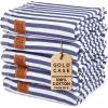 imageGold CASE Turkish Beach Towel  100 Cotton Large Turkish Bath Towels with Bag 71 x 40  MYRA Oversized Quick Dry ampamp Sand Free Towels  Lightweight Peshtemal  AquaNavy Blue