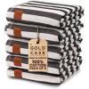 imageGold CASE Turkish Beach Towel  100 Cotton Large Turkish Bath Towels with Bag 71 x 40  MYRA Oversized Quick Dry ampamp Sand Free Towels  Lightweight Peshtemal  SalmonBlack