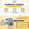 imageGold CASE Turkish Beach Towel  100 Cotton Large Turkish Bath Towels with Bag 71 x 40  MYRA Oversized Quick Dry ampamp Sand Free Towels  Lightweight Peshtemal  AquaTones of Green