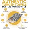 imageGold CASE Turkish Beach Towel  100 Cotton Large Turkish Bath Towels with Bag 71 x 40  MYRA Oversized Quick Dry ampamp Sand Free Towels  Lightweight Peshtemal  AquaBlack