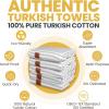 imageGold CASE Turkish Beach Towel  100 Cotton Large Turkish Bath Towels with Bag 71 x 40  MYRA Oversized Quick Dry ampamp Sand Free Towels  Lightweight Peshtemal  AquaGrey