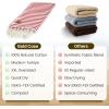 imageGold CASE Turkish Beach Towel  100 Cotton Large Turkish Bath Towels with Bag 71 x 40  MYRA Oversized Quick Dry ampamp Sand Free Towels  Lightweight Peshtemal  GreenRed