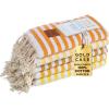 imageGold CASE Turkish Beach Towel  100 Cotton Large Turkish Bath Towels with Bag 71 x 40  MYRA Oversized Quick Dry ampamp Sand Free Towels  Lightweight Peshtemal  AquaTones of Yellow