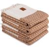 image:imageGold CASE Turkish Hand Towels for Bathroom Set of 4  20 x 40  100 Cotton Bathroom Towels  Aphrodite Kitchen Small Towel for Spa Face Tea amp Dishcloth  Decorative Patterned Weave  SalmonOrange