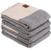 image:imageGold CASE Turkish Hand Towels for Bathroom Set of 4  20 x 40  100 Cotton Bathroom Towels  Aphrodite Kitchen Small Towel for Spa Face Tea amp Dishcloth  Decorative Patterned Weave  SalmonGrey