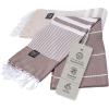 image:imageGold Case Hera Turkish Beach Towels Set of 667x37 Inch Oversized Sand Free Quick Dry Pool Towels Made in Trkiye  BlackBeigebrown