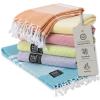 image:imageGold Case Hera Turkish Beach Towels Set of 667x37 Inch Oversized Sand Free Quick Dry Pool Towels Made in Trkiye  BlackMulti2