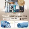 image:imageGold Case Hera Turkish Beach Towels Set of 667x37 Inch Oversized Sand Free Quick Dry Pool Towels Made in Trkiye  BlackTones of Blue
