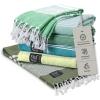 image:imageGold Case Hera Turkish Beach Towels Set of 667x37 Inch Oversized Sand Free Quick Dry Pool Towels Made in Trkiye  BlackTones of Green