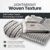 image:imageGold CASE Throw Blanket for Couch  100 Recycled Cotton  Retro Throw Blankets for Living Room Bed amp Outdoor  Decorative Boho Blankets amp Throws  Soft Couch Drape  Grey 60x80Vintage Black