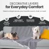image:imageGold CASE Throw Blanket for Couch  100 Recycled Cotton  Retro Throw Blankets for Living Room Bed amp Outdoor  Decorative Boho Blankets amp Throws  Soft Couch Drape  Grey 60x80Elegant Grey
