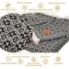 image:imageGold CASE Throw Blanket for Couch  100 Recycled Cotton  Retro Throw Blankets for Living Room Bed amp Outdoor  Decorative Boho Blankets amp Throws  Soft Couch Drape  Grey 60x80Retro Black