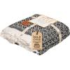 image:imageGold CASE Throw Blanket for Couch  100 Recycled Cotton  Retro Throw Blankets for Living Room Bed amp Outdoor  Decorative Boho Blankets amp Throws  Soft Couch Drape  Grey 60x80Retro Black