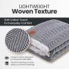 image:imageGold CASE Throw Blanket for Couch  100 Recycled Cotton  Retro Throw Blankets for Living Room Bed amp Outdoor  Decorative Boho Blankets amp Throws  Soft Couch Drape  Grey 60x80Elegant Black