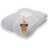 image:imageGold CASE Throw Blanket for Couch  100 Recycled Cotton  Retro Throw Blankets for Living Room Bed amp Outdoor  Decorative Boho Blankets amp Throws  Soft Couch Drape  Grey 60x80Elegant Grey