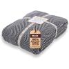 image:imageGold CASE Throw Blanket for Couch  100 Recycled Cotton  Retro Throw Blankets for Living Room Bed amp Outdoor  Decorative Boho Blankets amp Throws  Soft Couch Drape  Grey 60x80Elegant Black