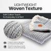 image:imageGold CASE Throw Blanket for Couch  100 Recycled Cotton  Retro Throw Blankets for Living Room Bed amp Outdoor  Decorative Boho Blankets amp Throws  Soft Couch Drape  Grey 60x80Vintage Navy Blue
