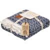 image:imageGold CASE Throw Blanket for Couch  100 Recycled Cotton  Retro Throw Blankets for Living Room Bed amp Outdoor  Decorative Boho Blankets amp Throws  Soft Couch Drape  Grey 60x80Retro Navy Blue