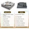 image:imageGold CASE Throw Blanket for Couch  100 Recycled Cotton  Retro Throw Blankets for Living Room Bed amp Outdoor  Decorative Boho Blankets amp Throws  Soft Couch Drape  Grey 60x80Vintage Black