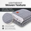 image:imageGold CASE Throw Blanket for Couch  100 Recycled Cotton  Retro Throw Blankets for Living Room Bed amp Outdoor  Decorative Boho Blankets amp Throws  Soft Couch Drape  Grey 60x80Vintage Black