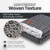 image:imageGold CASE Throw Blanket for Couch  100 Recycled Cotton  Retro Throw Blankets for Living Room Bed amp Outdoor  Decorative Boho Blankets amp Throws  Soft Couch Drape  Grey 60x80Retro Black