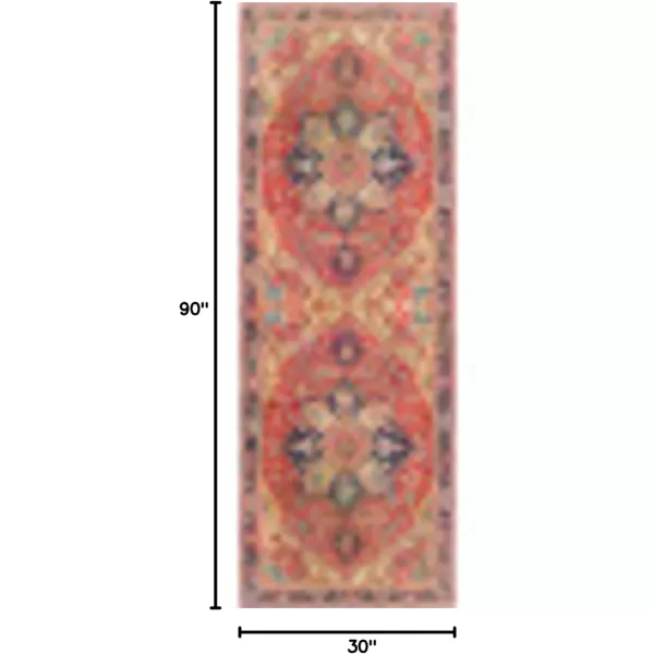 Livabliss Alfons Medallion Oriental Area Rug5 x 76quotRedGoldRedGold