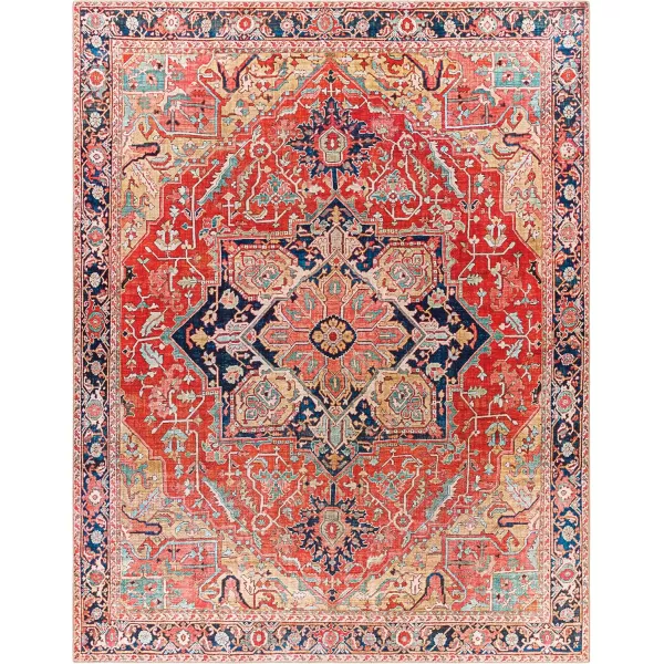 Livabliss Alfons Medallion Oriental Area Rug5 x 76quotRedGoldRedGold