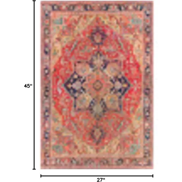 Livabliss Alfons Medallion Oriental Area Rug5 x 76quotRedGoldRedGold