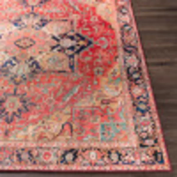 Livabliss Alfons Medallion Oriental Area Rug5 x 76quotRedGoldRedGold